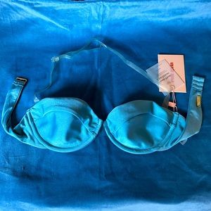 Cult Gaia Blue Swim Bikini Top - Small